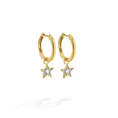 Stella Drop Star Hoops