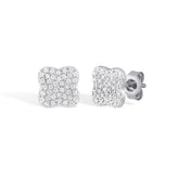 Fleur Pavé Stud Earrings
