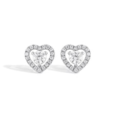 Lumière Heart Halo Studs