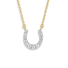 Lucky Gleam Horseshoe Necklace