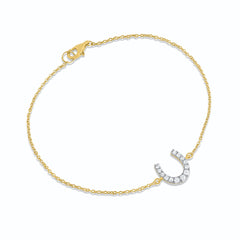 Lucky Gleam Horseshoe Bracelet