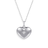 Stellar Heart Charm Necklace