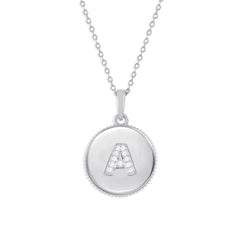 Alpha Glow Initial Pendant – A