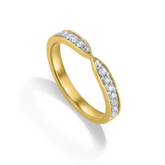 Halo Dip Contour Ring