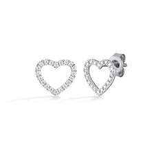 Amoura Open Heart Studs