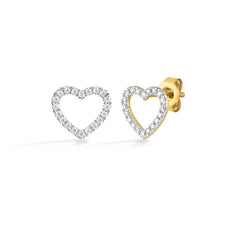 Amoura Open Heart Studs