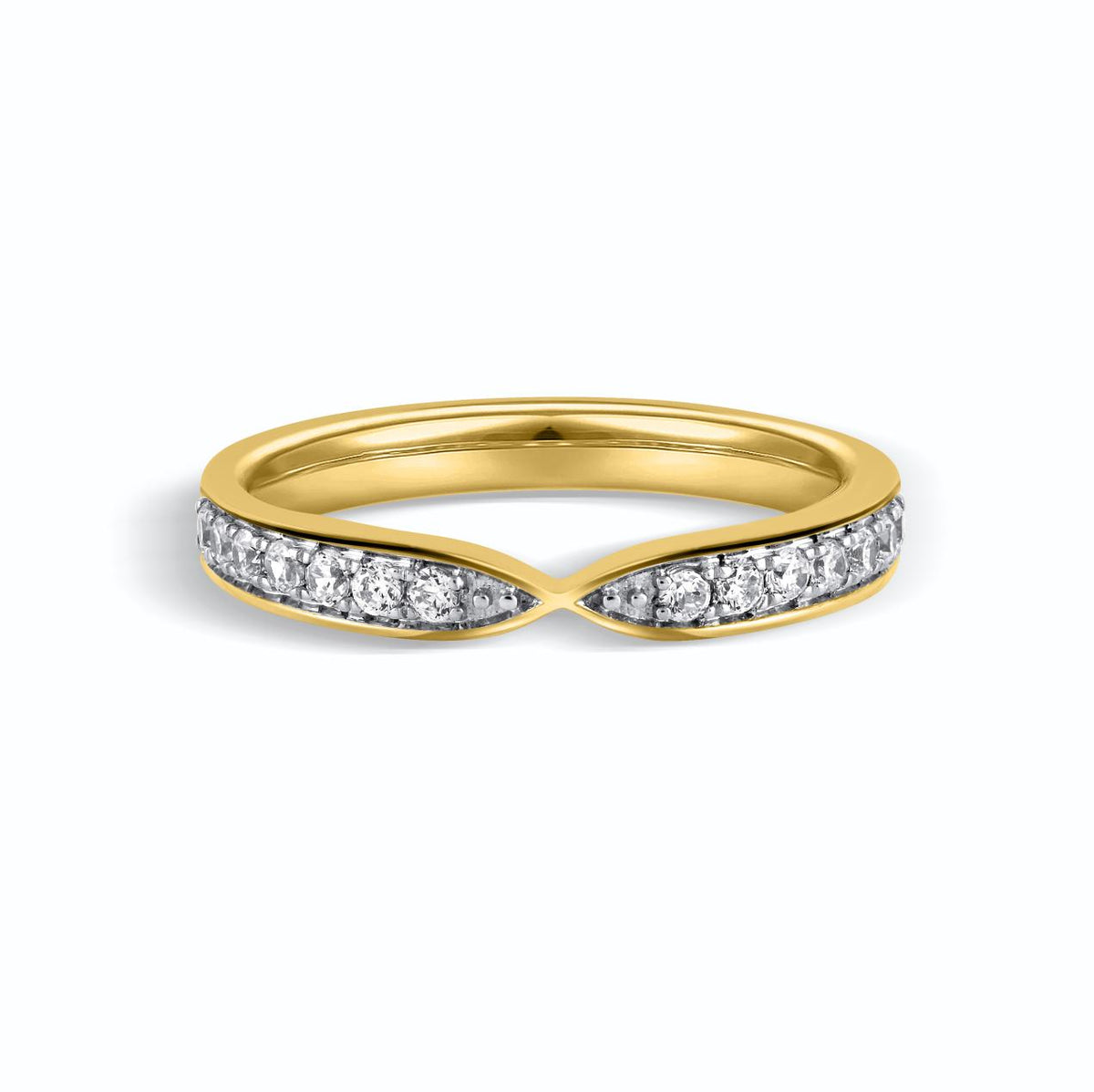 Halo Dip Contour Ring