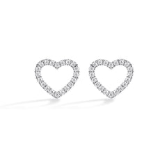 Amoura Open Heart Studs