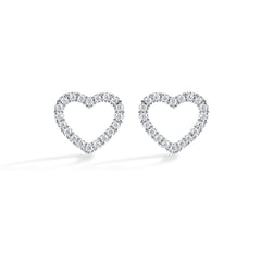 Amoura Open Heart Studs