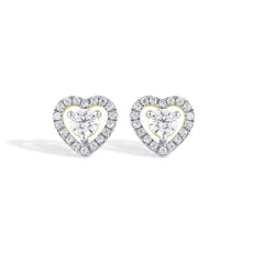 Lumière Heart Halo Studs