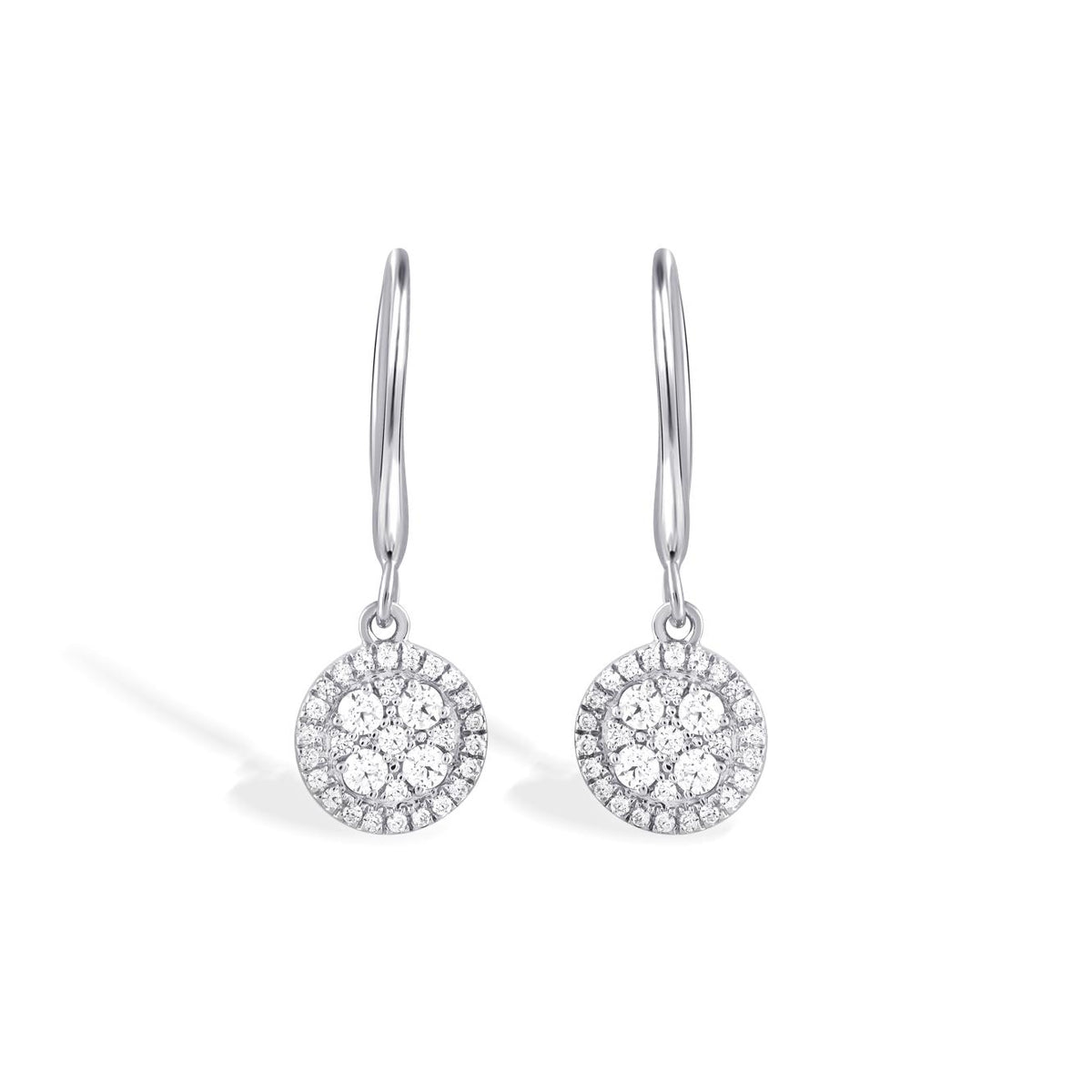 Celestia Round Drop Earrings