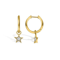 Stella Drop Star Hoops