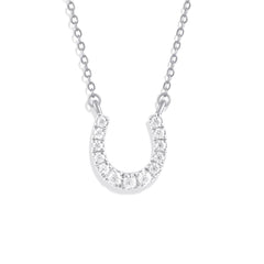 Lucky Gleam Horseshoe Necklace
