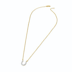 Lucky Gleam Horseshoe Necklace