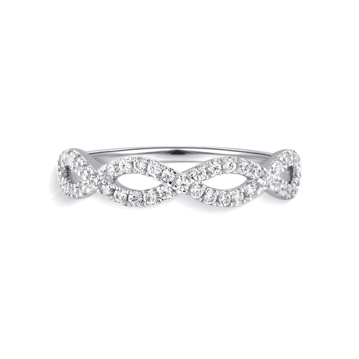 Eterna Loop Pavé Ring