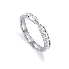 Halo Dip Contour Ring